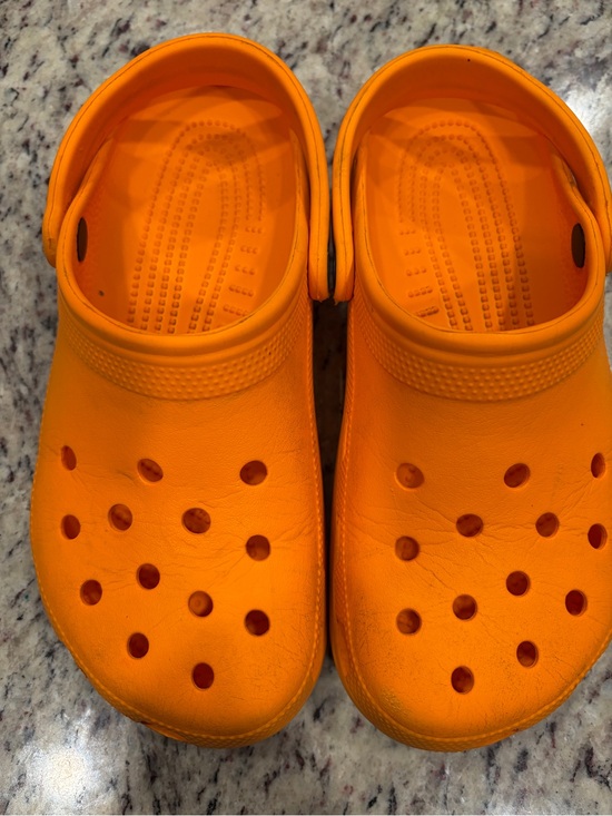 CROCS Other - Orange Croc Shoes - Lightweight Slip-Ons